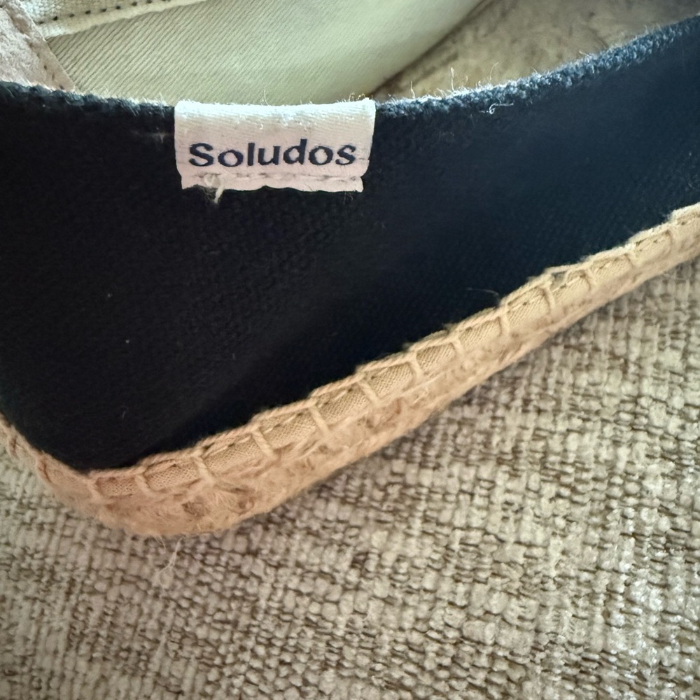 Soludos Black and Tan Moccasins - Picture 4 of 9